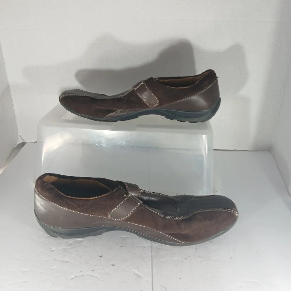 Natural Soul Naturalizer Frasier Loafers 10M Brown‎ Leather Suede Comfort Shoes